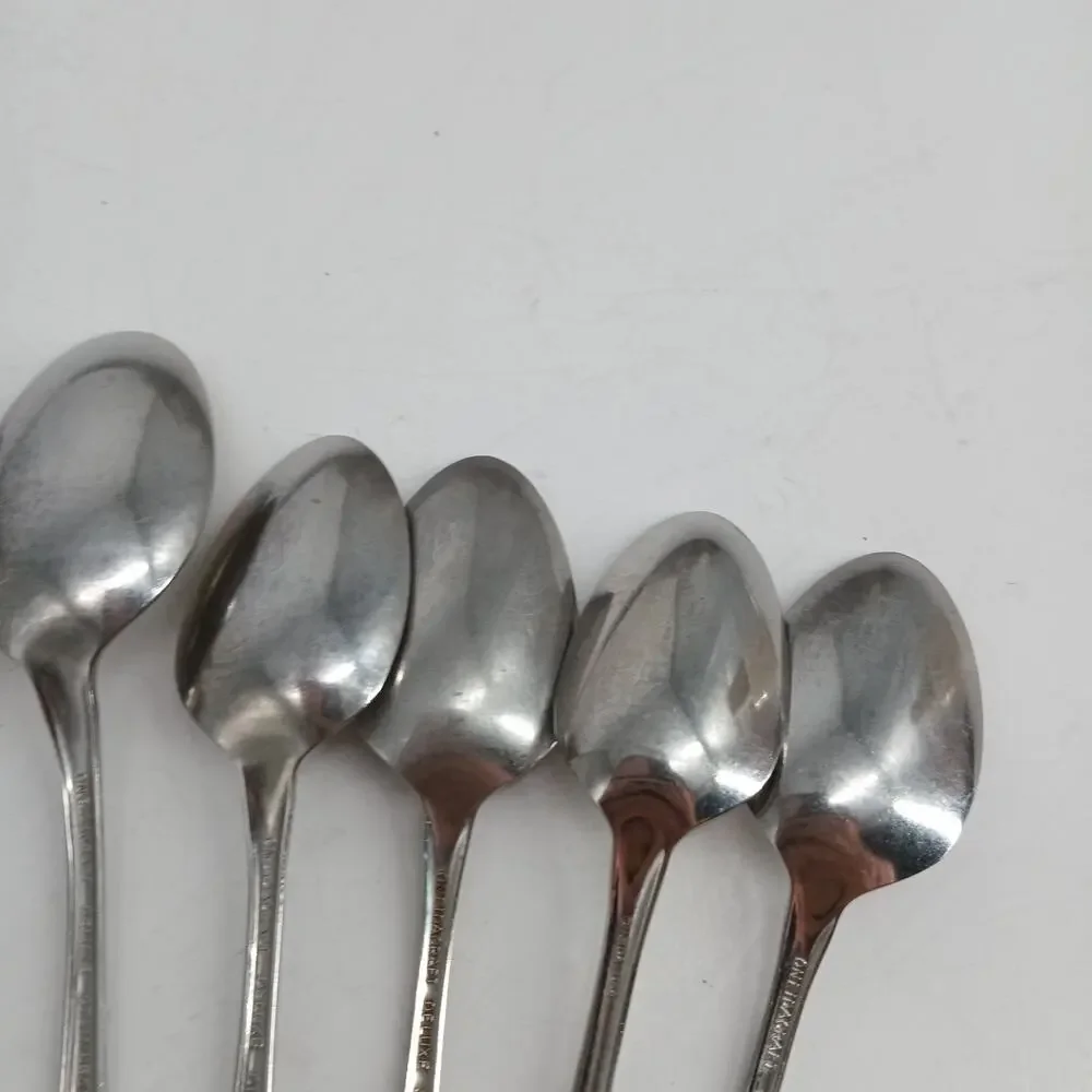 12X Spoons CHATEAU by ONEIDACRAFT DELUXE Stainless 4 Teaspoons 8 Table